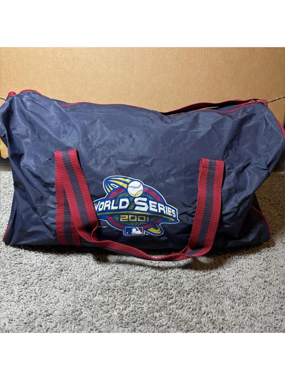 Vintage 2001 World Series Duffle Bag MLB American National League 100 Seasons